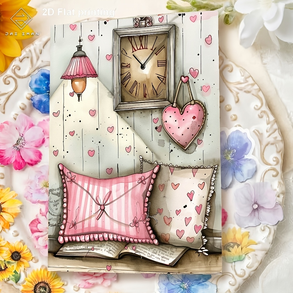 TEMU Jai Iman 96 Pages (non-repeating Patterns) A5 Size 2d Flat Colorful Fairy Tale Style Junk Journal Book For Aesthetic, Collages, Sketchbook,