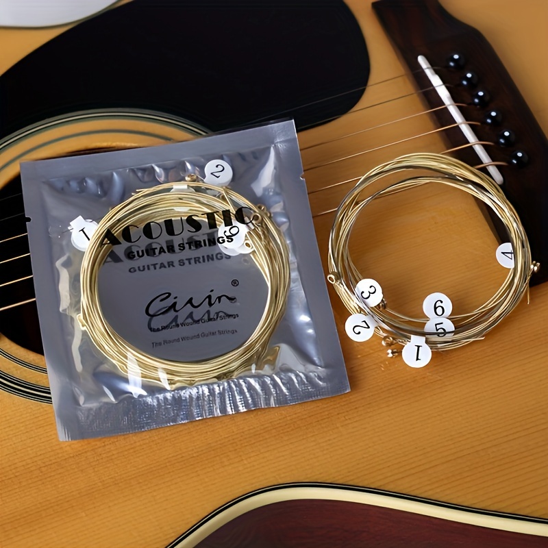 One Bag Of Six Acoustic Guitar Strings 1047 Specification