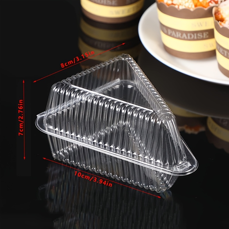 Image of 150pcs Set Of Triangle Cake Boxes With Lids - Suitable For Mousse, Layered Desserts, Flourless Cakes, , Baking, Parties, Halloween, Christmas, Weddings, And Pastry Packaging