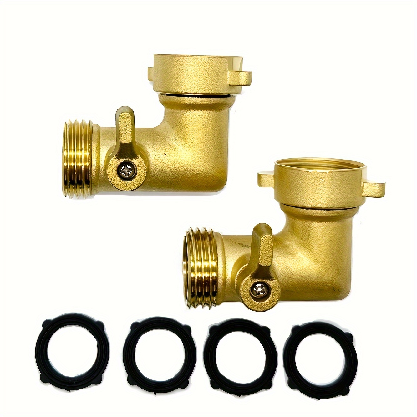 3/4 in. MHT x 3/4 in. FHT 90-Degree Brass Elbow Fitting