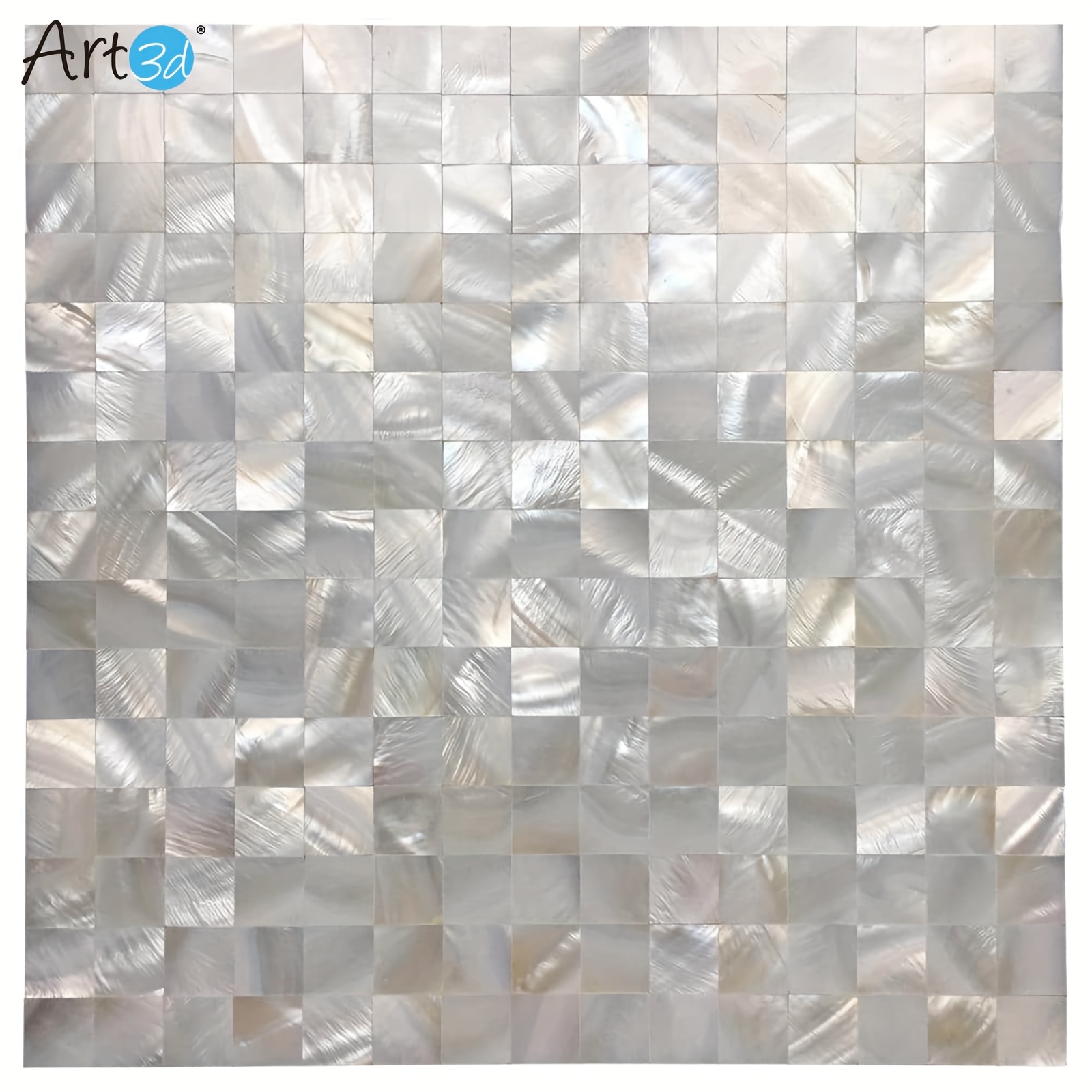 

Art3d White Seamless Mother Of Pearl Tile Shell Mosaic For Bathroom/kitchen Backsplashes (10 Sheets)