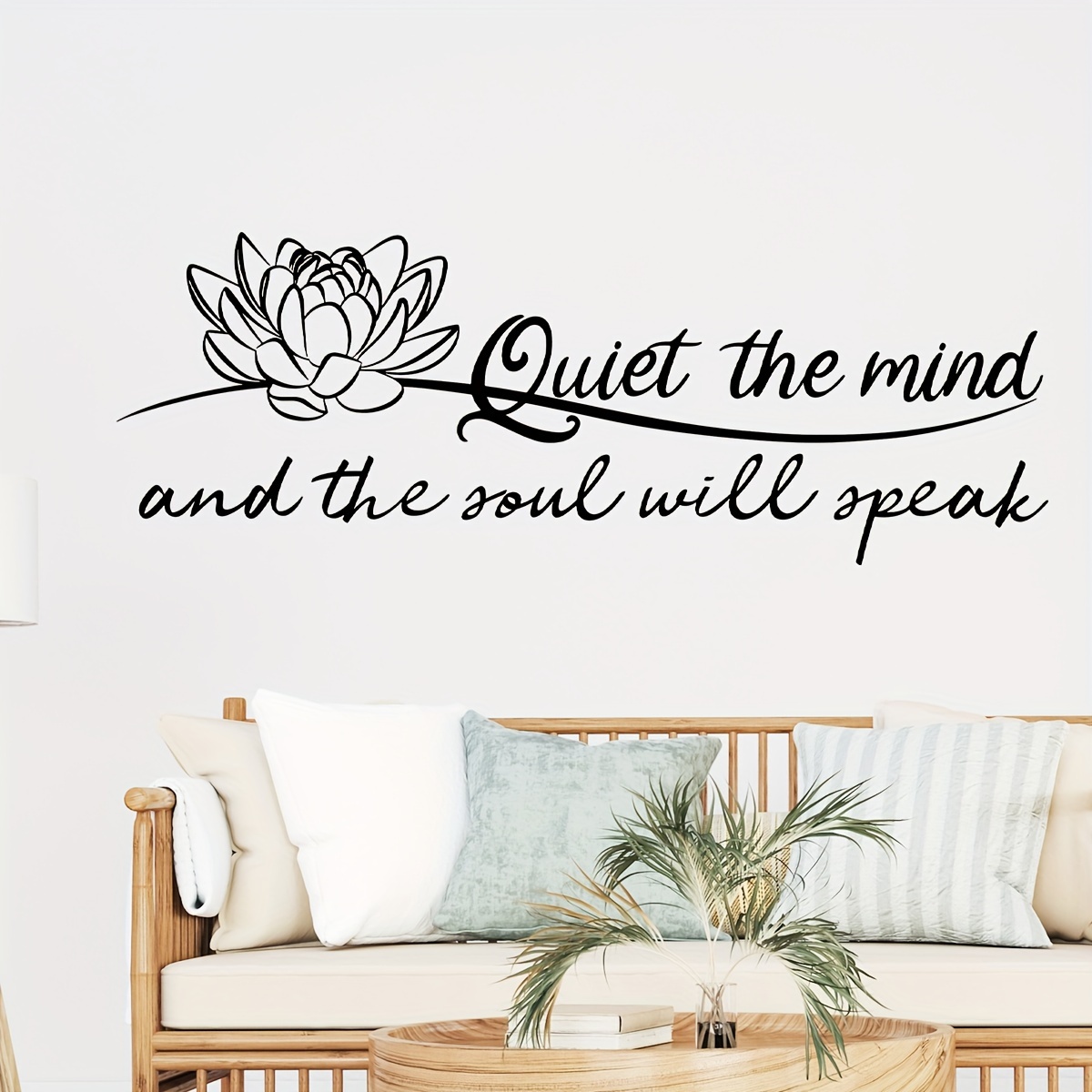 

1pc Creative Wall Sticker, English Inspirational Slogan Print, Waterproof Self-adhesive Wall Sticker For Bedroom, Entryway, Living Room, Porch, Home Decoration