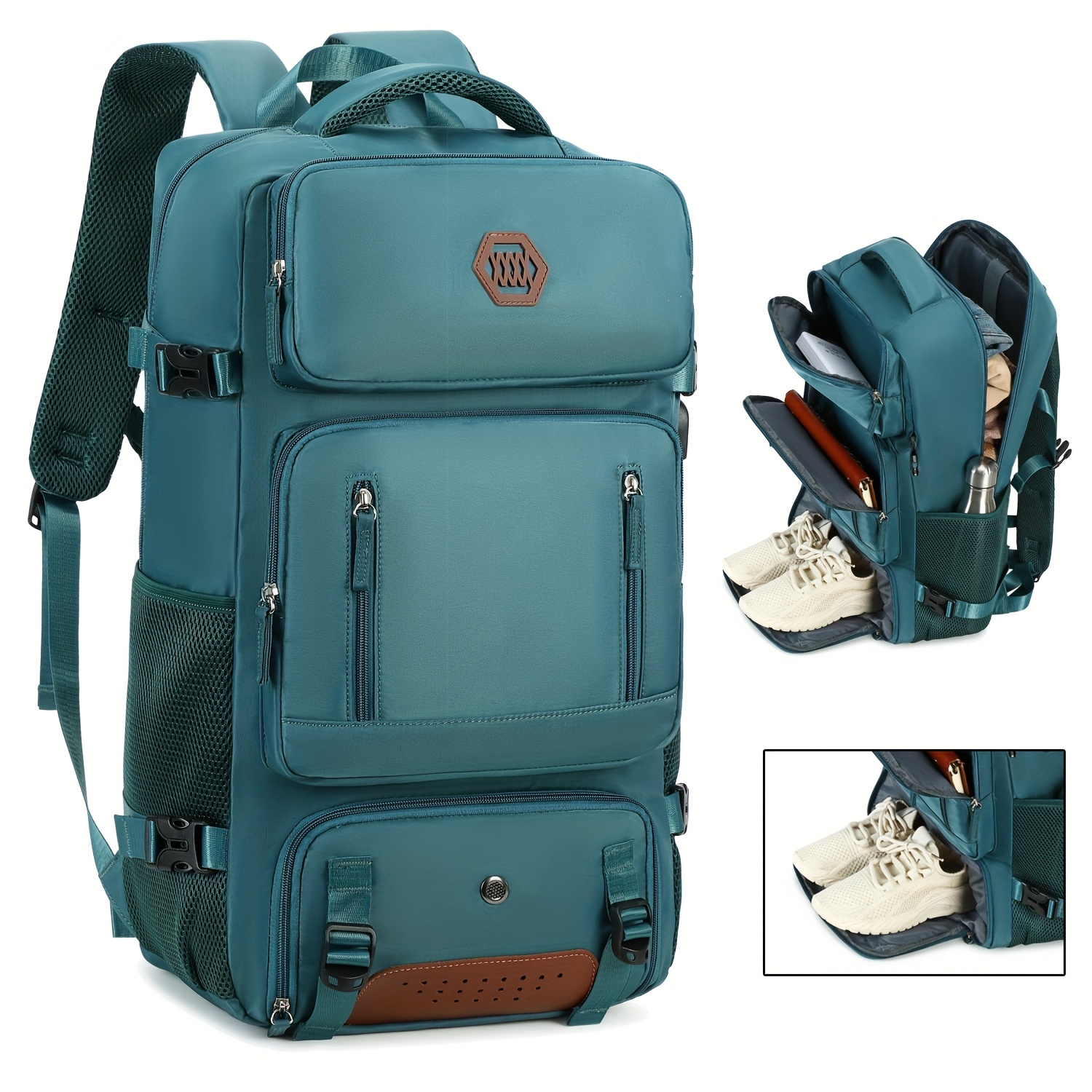Image of Travel Luggage Bag, Hiking And Sports Backpack With Shoe Compartment, 17.3-inch Laptop Backpack, Business Work Weekend Bag, Suitable For Women And Men, Holiday Gift Backpack