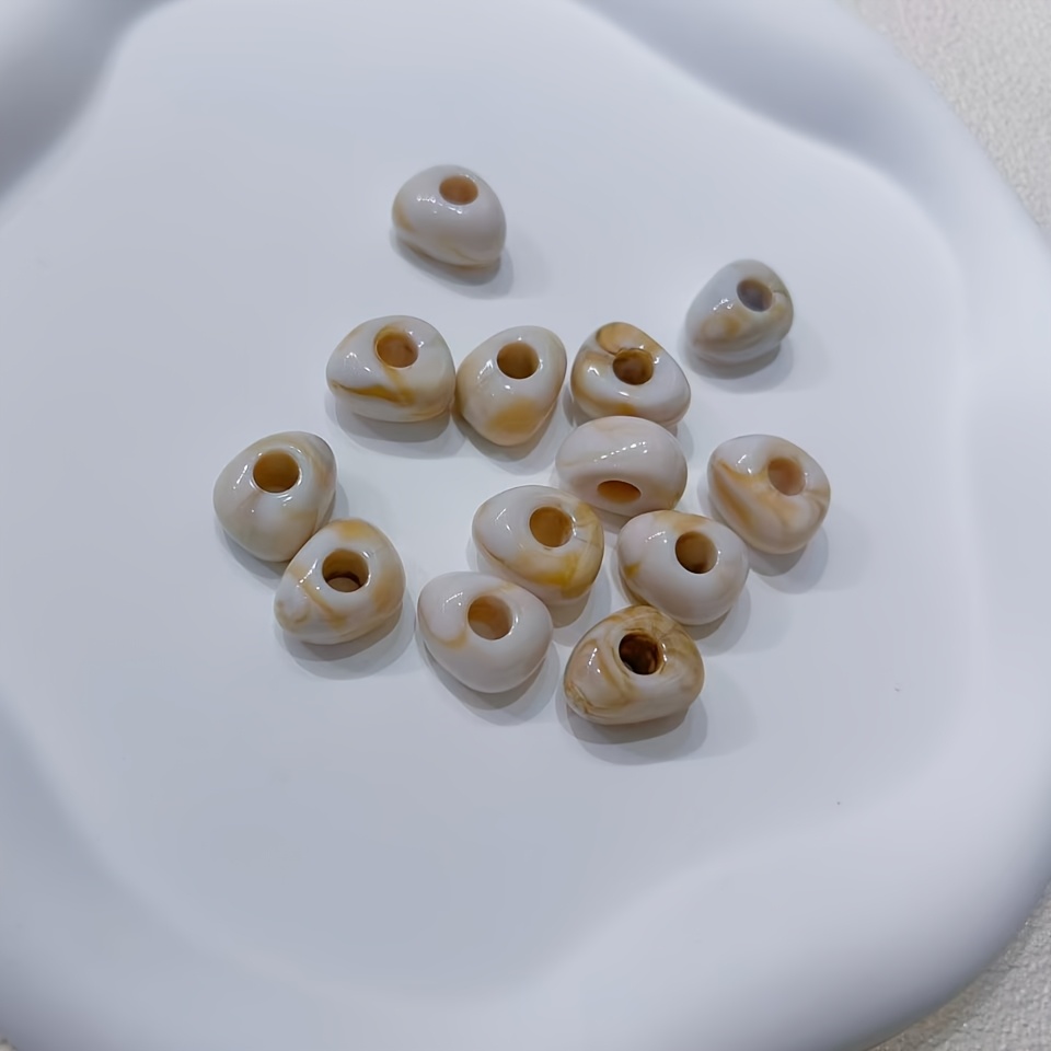 30pcs Acrylic Large-Hole Beads for DIY Jewelry Making