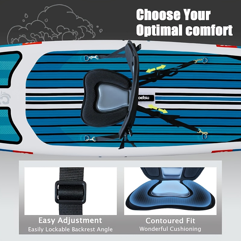 KOETSU Portable Canoe Seat with High Back Support