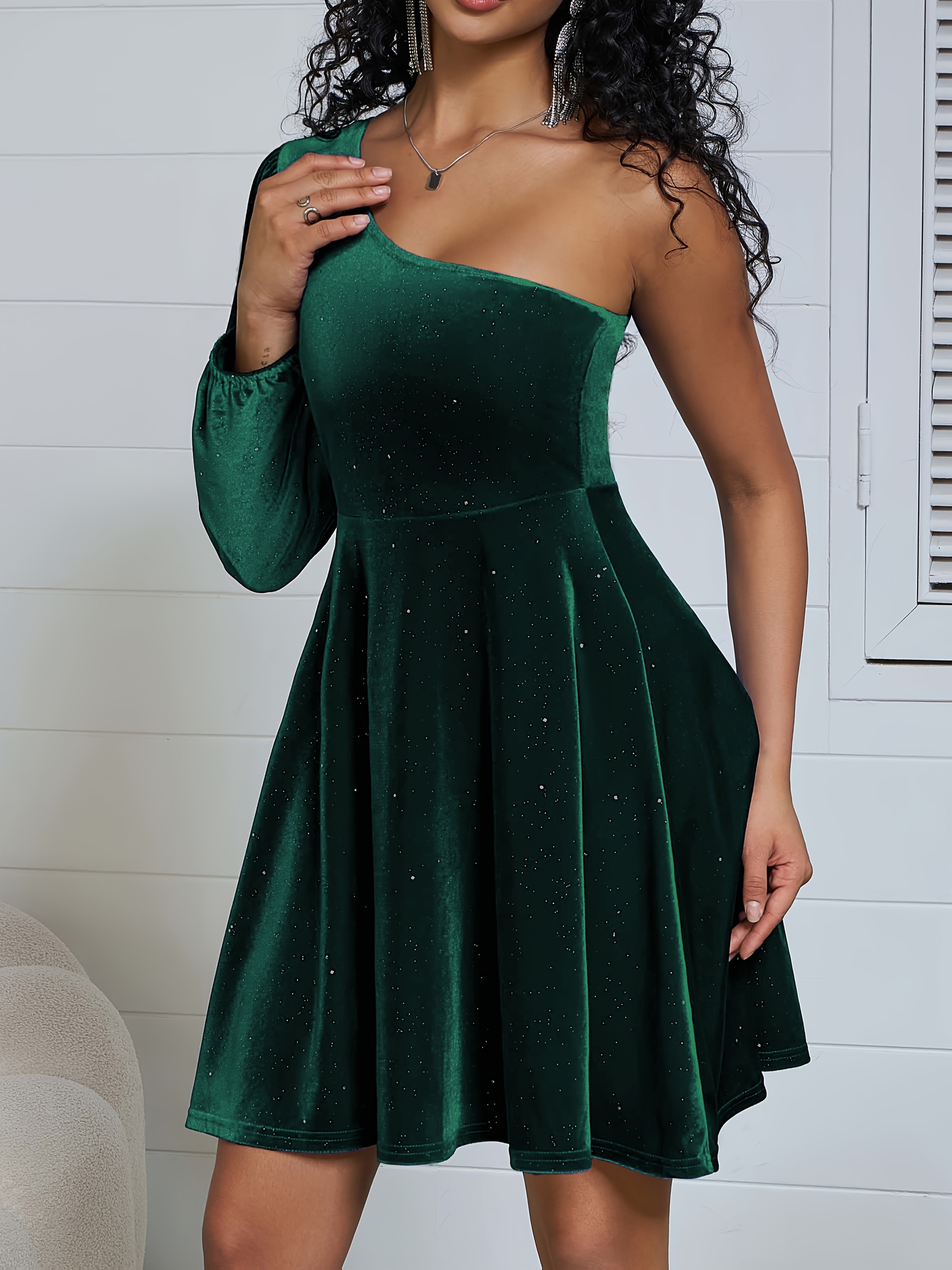 pvc long sleeve dress Sexy Black Pvc Full Body Women Dress XS / Black