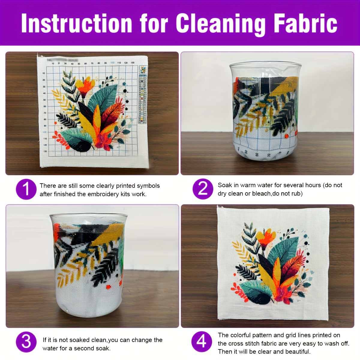 2pcs Butterfly Pattern Cross Stitch Adult Set, 40X40Cm & 50X50Cm