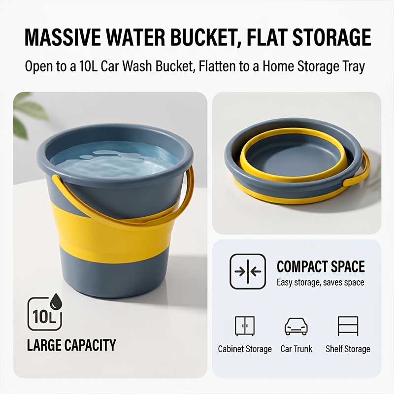 Foldable Portable Water Bucket for Camping & Travel