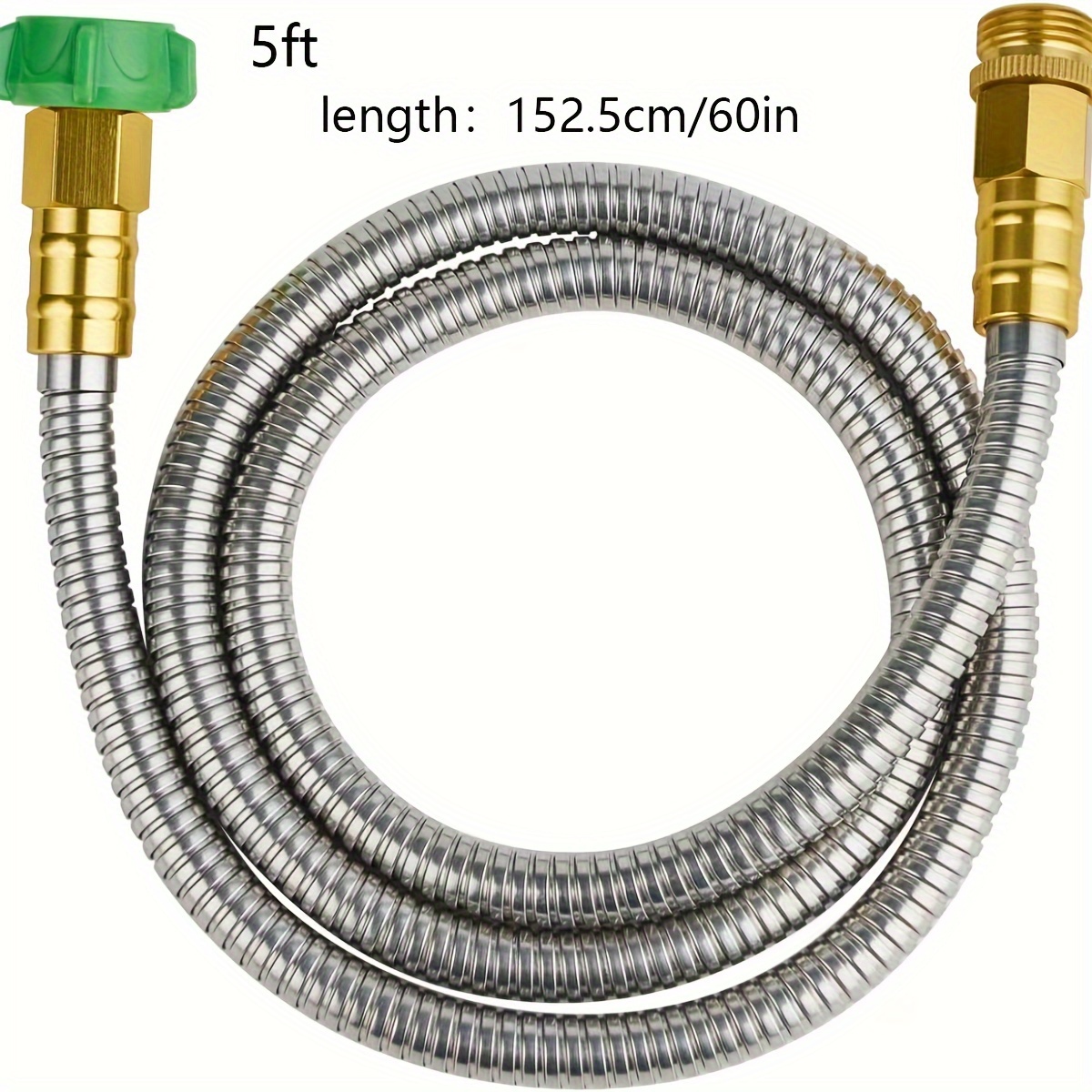 50 Foot Garden Hose Stainless Steel Metal Water Hose Tough & Flexible,  Lightweight, Crush Resistant Aluminum Fittings, Kink & Tangle Free, Rust  Proof, Easy to Use & Store 