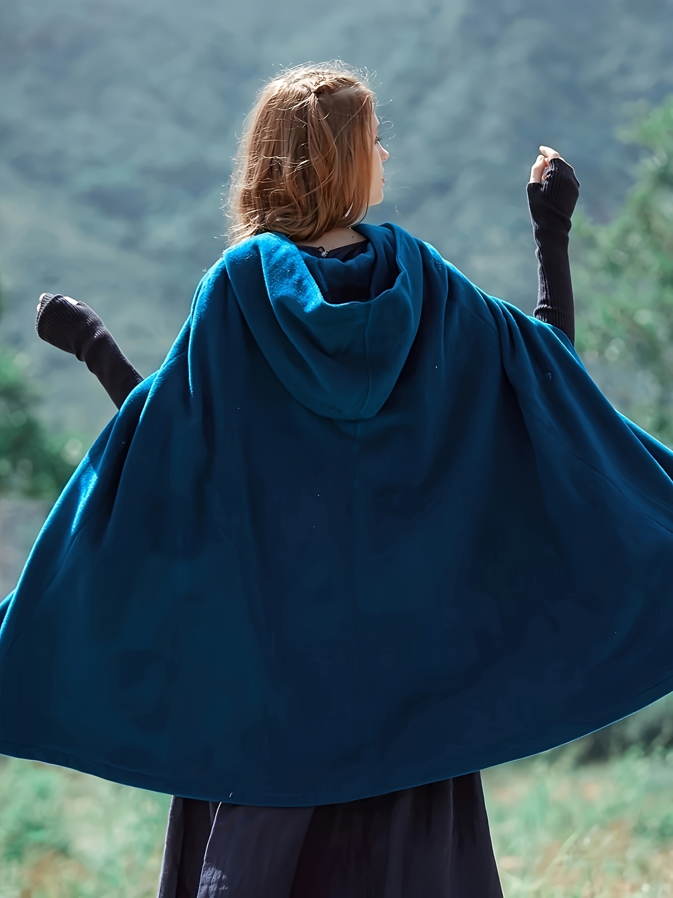 Plus size 2024 capes outerwear