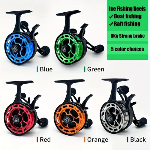 ice fishing reel, stainless steel & pa nylon, high-strength lightweight plastic, with bearing, for ice and fly fishing - multiple skus | Great Deals | Temu ice fishing reel, stainless steel & pa nylon, high-strength lightweight plastic, with bearing, for ice and fly fishing - multiple skus | Great Deals | Temu