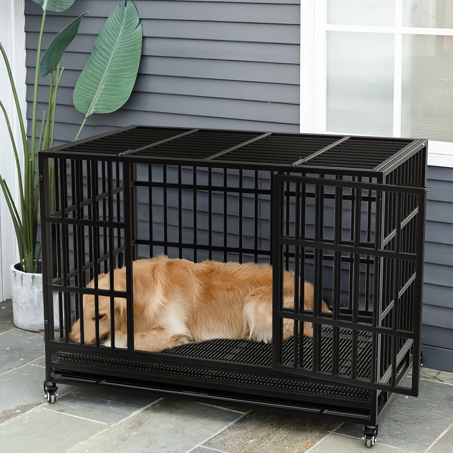 heavy duty dog proof dog cage kennel Temu