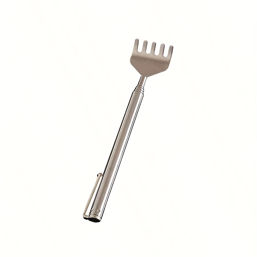 1pc Portable Stainless Scratcher - Extendable For Hard-to-reach Areas, Compact Travel-friendly Tool For Home, Office & Travel