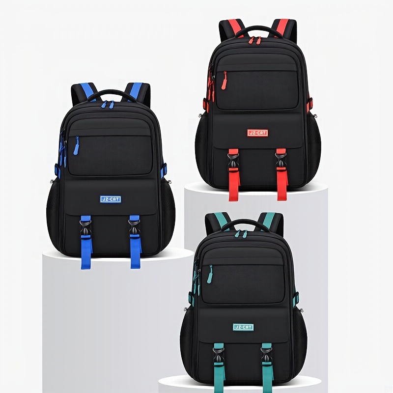 New student backpack, large capacity backpack, versatile bag for boys
