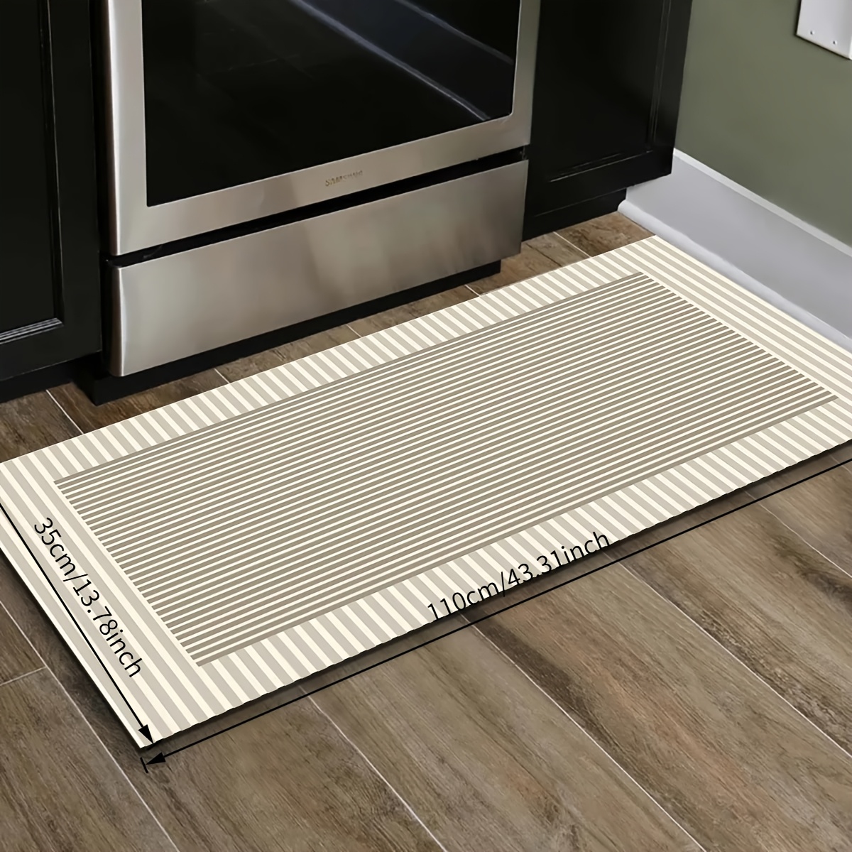 TEMU Popular : Long Nordic Floor Mat/anti-slip Water-absorbing Quick-drying Foot Mat/suitable For Kitchens, Sinks, Bathrooms, Dry Areas, Laundry