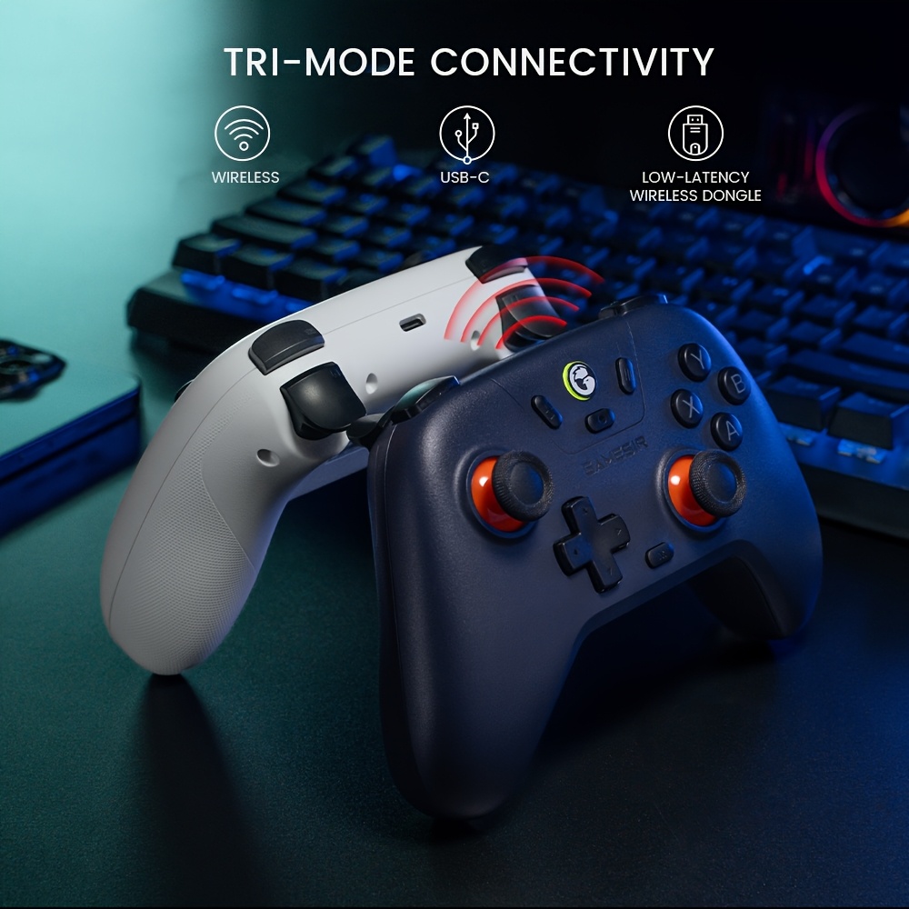Gamesir Nova Lite Wireless Controller: Compatible with Windows PC, for Iphone, Android, Switch, And Steam Deck, Equipped with Hall Effect Triggers, Turbo Function, And Rumble Vibration, Supporting Wireless, Wired, And Dongle Connectivity