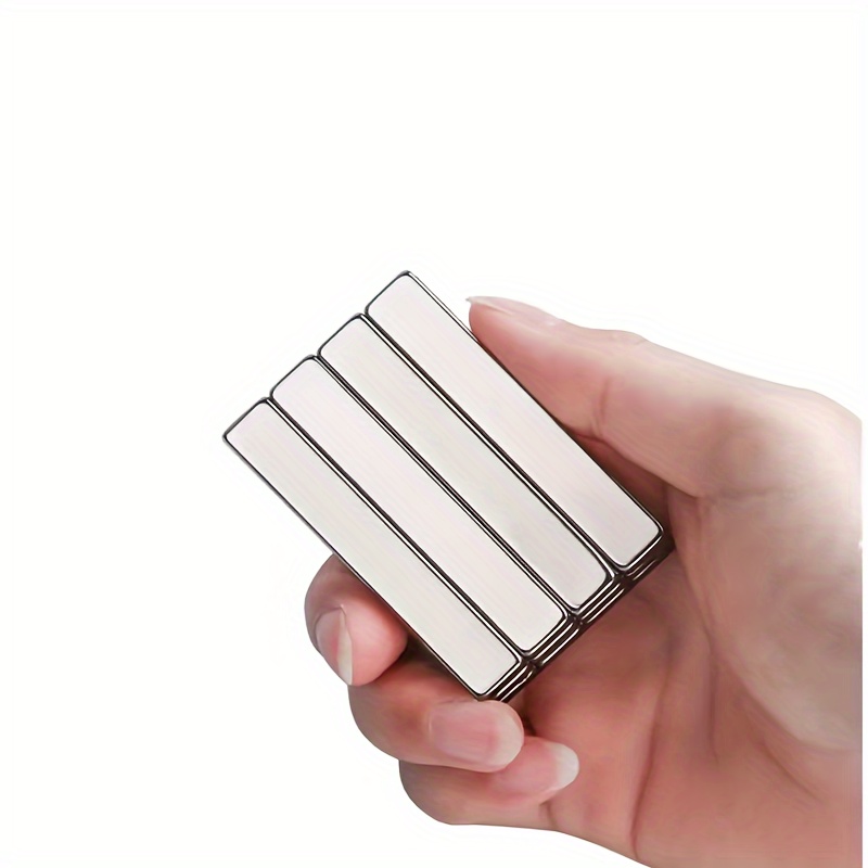 

5pcs Of Magnets, 50x10x2 Mm - Square Metal Magnetic Strips, Used For Handling Neodymium Magnets.