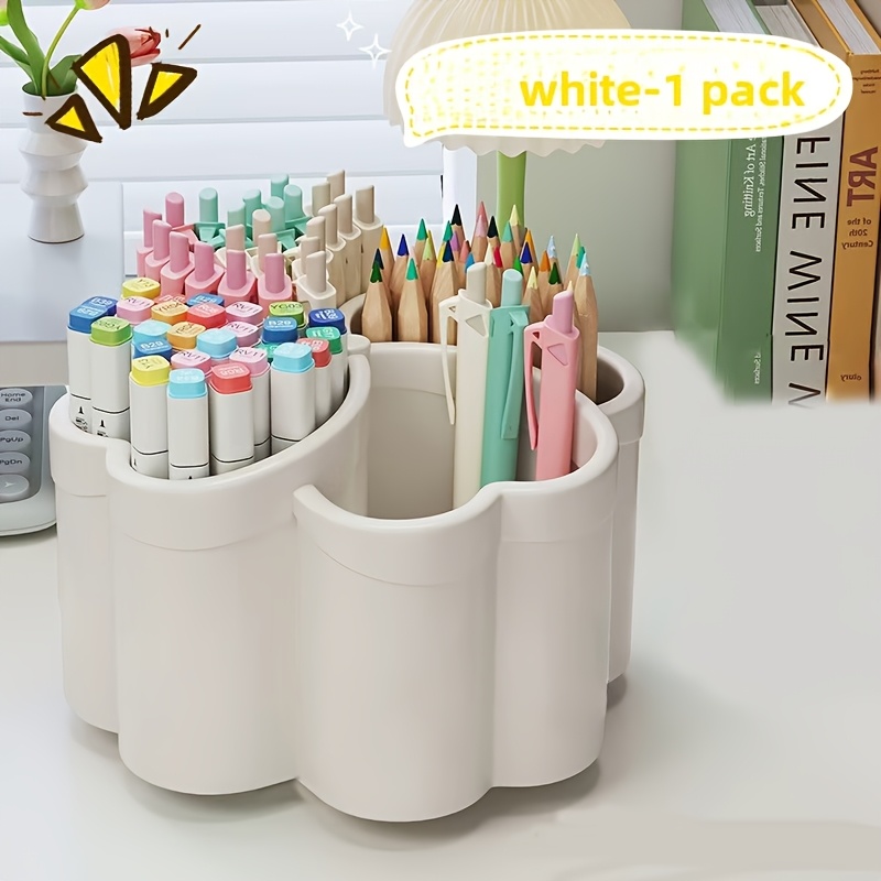 TEMU Portapenne da tavolo e cassetti, porta penne, 3 colori disponibili, organizer da scrivania per ufficio