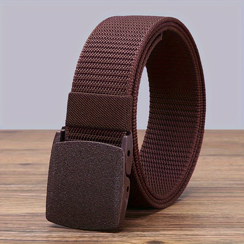 Quick-Drying Nylon Belt for Men with Plastic Buckle