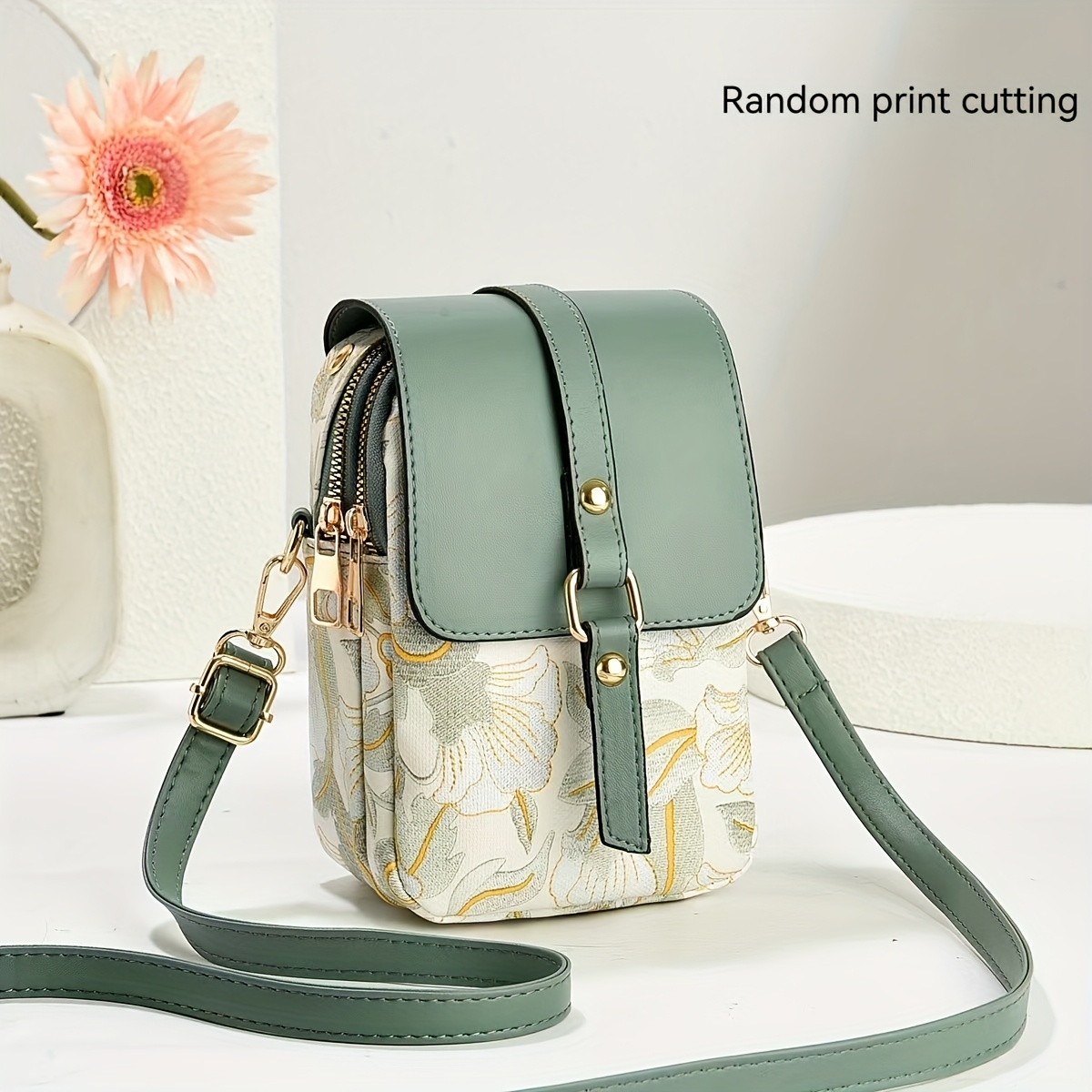 Image of Premium Texture Women's Crossbody Phone Bag 2025 New Lightweight Practical Large Capacity Vertical Coin Purse Fashion Trendy Elegant Style Phone Bag Fresh Bag