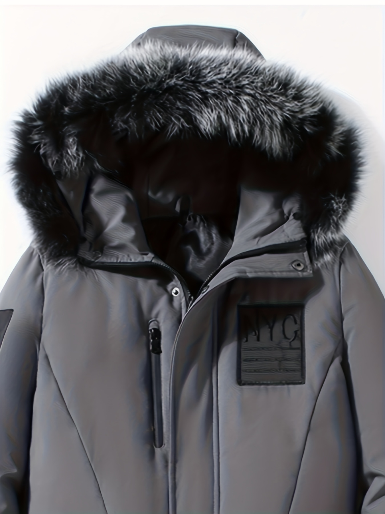Men's Heavyweight Hooded Long Down Jacket for Winter
