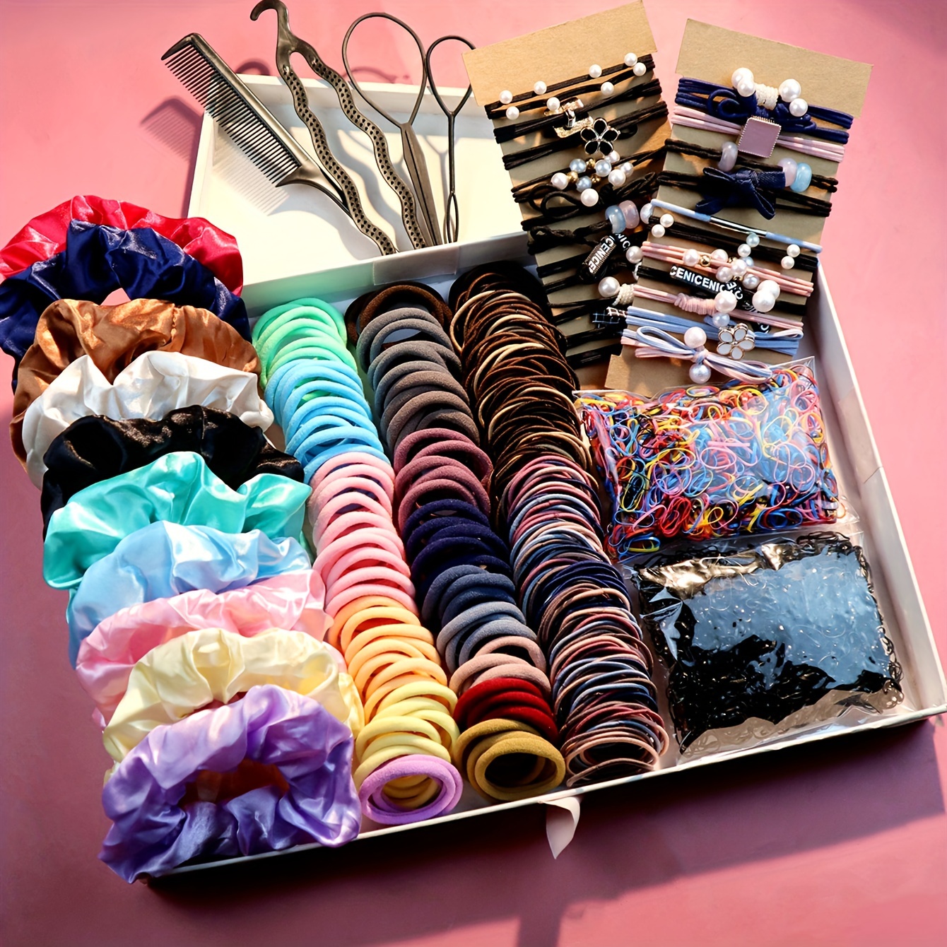 

[top-] 's Accessory Kit: Scrunchies, Braiding & Disposable Headbands - For