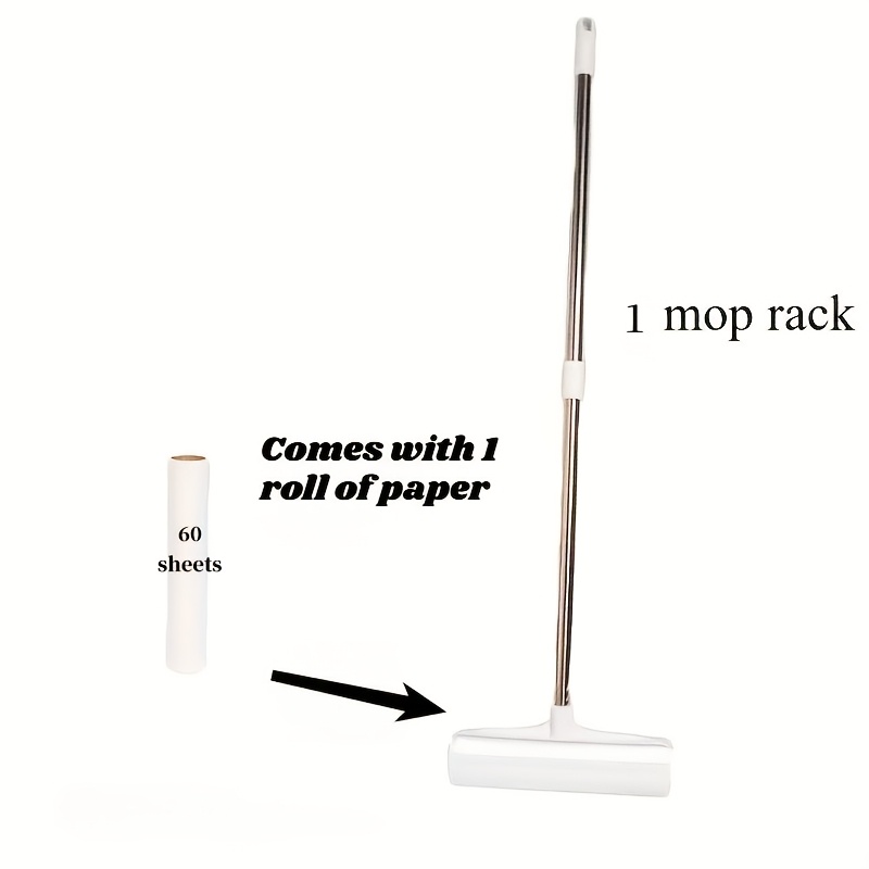 TEMU Mop Lint Remover, Retractable Clothing Brush, Household Cat Hair Floor Cleaning Tool, Pet Hair Roller, Sofa And Carpet Dusting Roller, Cleaning