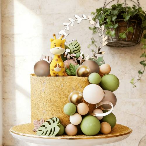 rgt 21 pezzi cake topper decorazioni torta baby shower , decorazioni torta , decorazioni torta , topper torta compleanno zoo animali
