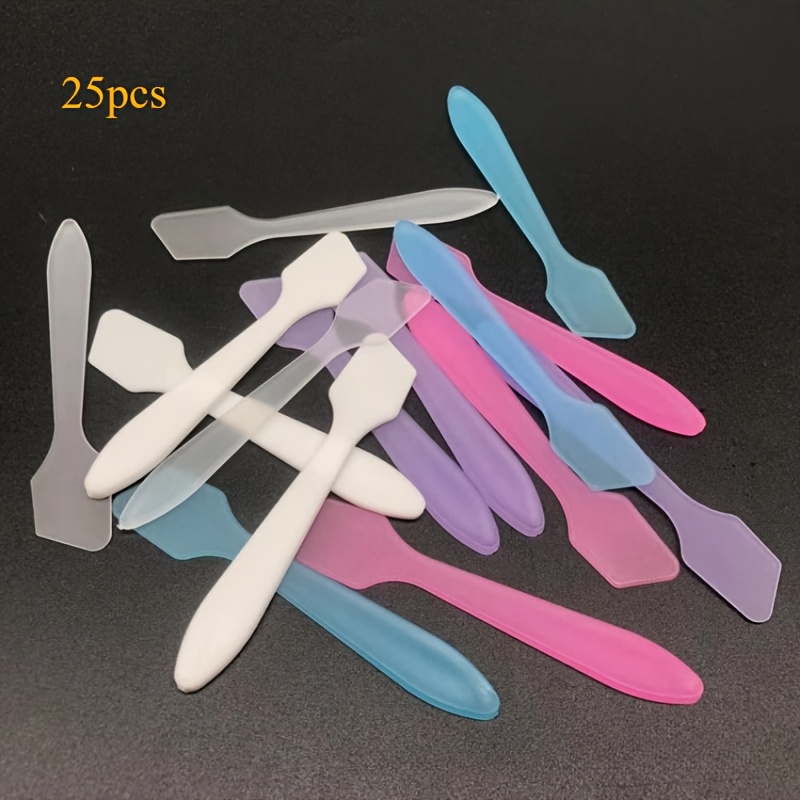 TEMU Cosmetic Spatula Set - Durable Pp Plastic, Fragrance-free For Facial Masks & Eye Cream Application