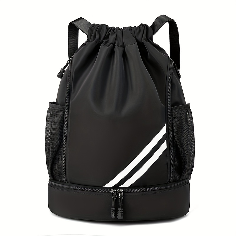 TEMU Seyatullh Fashion Striped Backpack With Drawstring Closure Gym Bag Suitable For Fitness, Leisure, And Daily Use