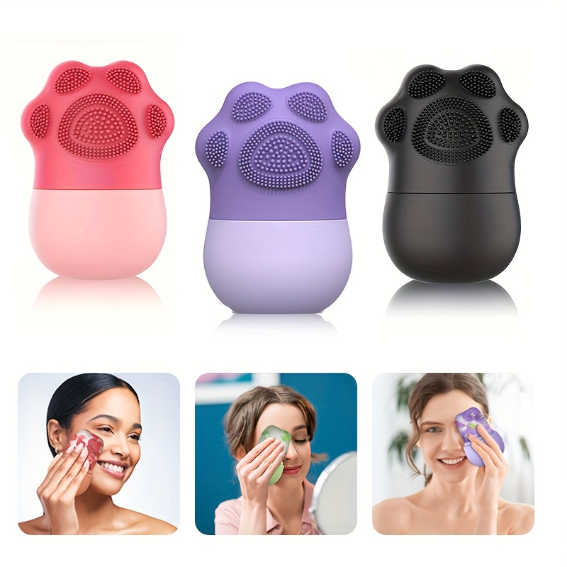 Masajeador facial de hielo para gatos con forma de garra de silicona  Herramienta creativa para masajes faciales que y la piel