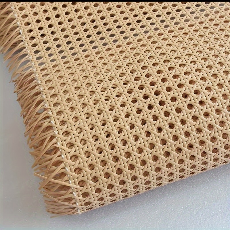 Plastic Woven Rattan Repair Material for DIY Basket Furniture Chair Table Door Crafting, Coffee Color, Indonesian Style - Multiple Sizes *