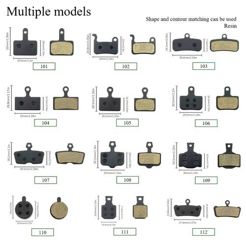 bicycle bike resin for electric scooters compatible 01s d01s a01s g01s mt level hrd guide multiple models black quiet bike brake components bike brake parts durable reliable performance cycling accessory
