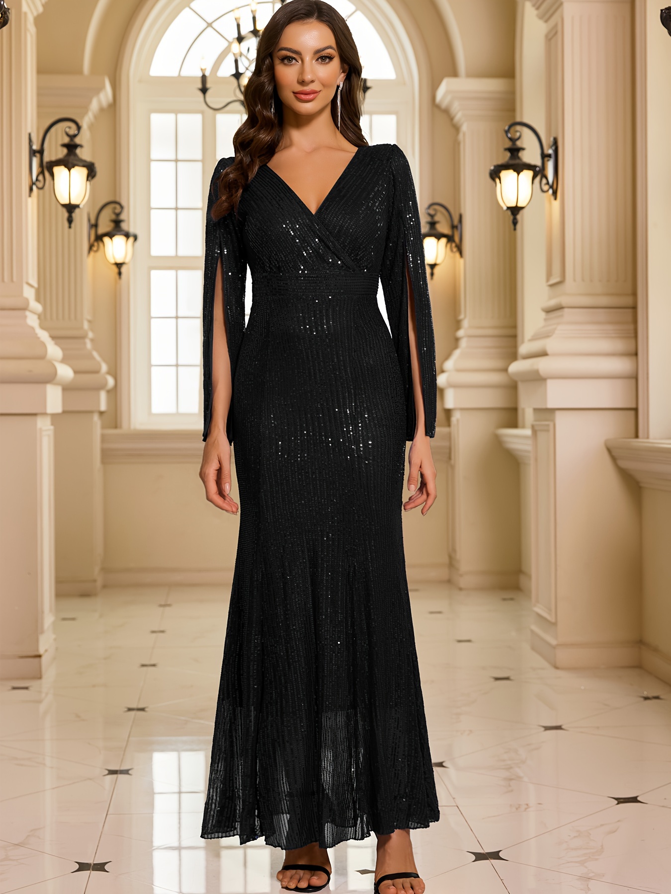 black dress hollywood Steve Madden Ronan Sequin Dress | Women's Dresses main image 0