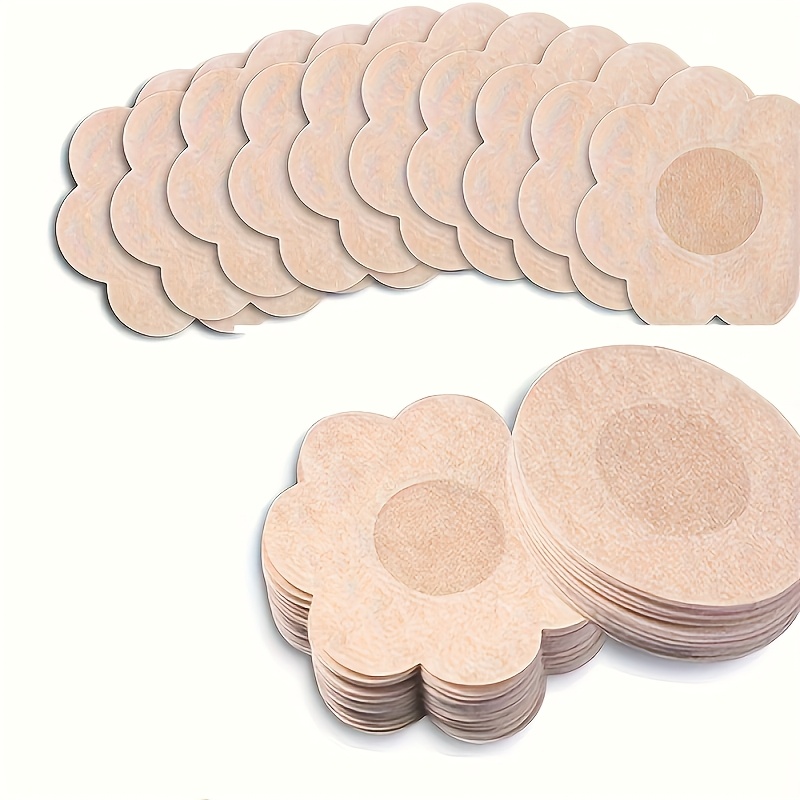 20pcs/50pcs/100pcs Disposable Nipple Patch Anti-Bump Sticker Summer Anti-Walking Patch Invisible Breathable Anti-Allergic Chest Patch Female Wedding Dress Dance Student Marathon Sports Running Anti-friction Nipple Patch Summer
