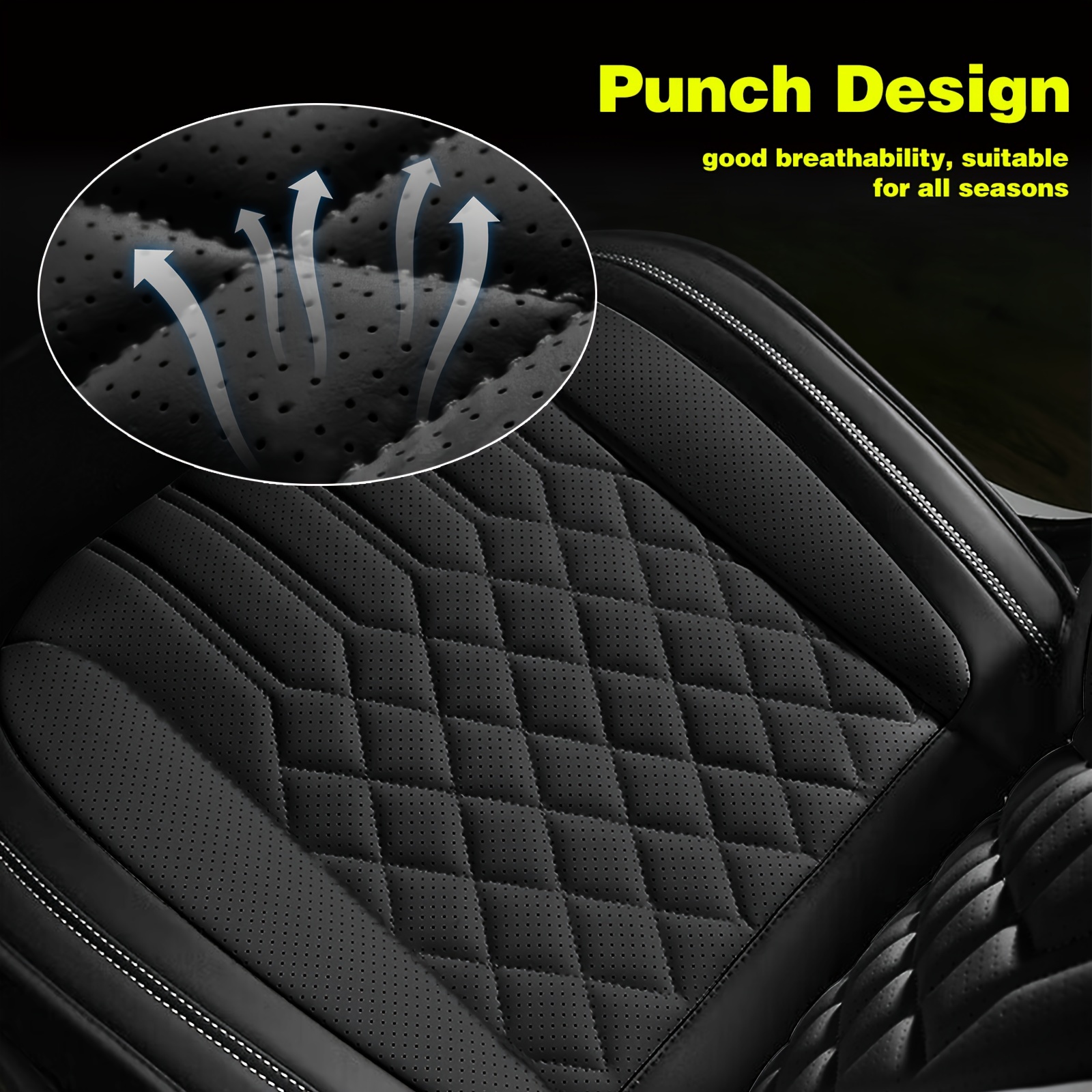 Panther Car Car Seat Edge Protector Black Panther Luxury PU