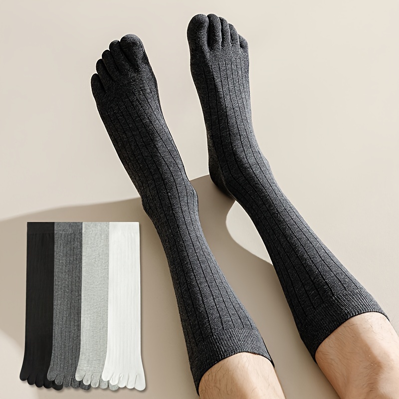 

/4 Pairs Of Toe - -odor -absorbing & , Hosiery