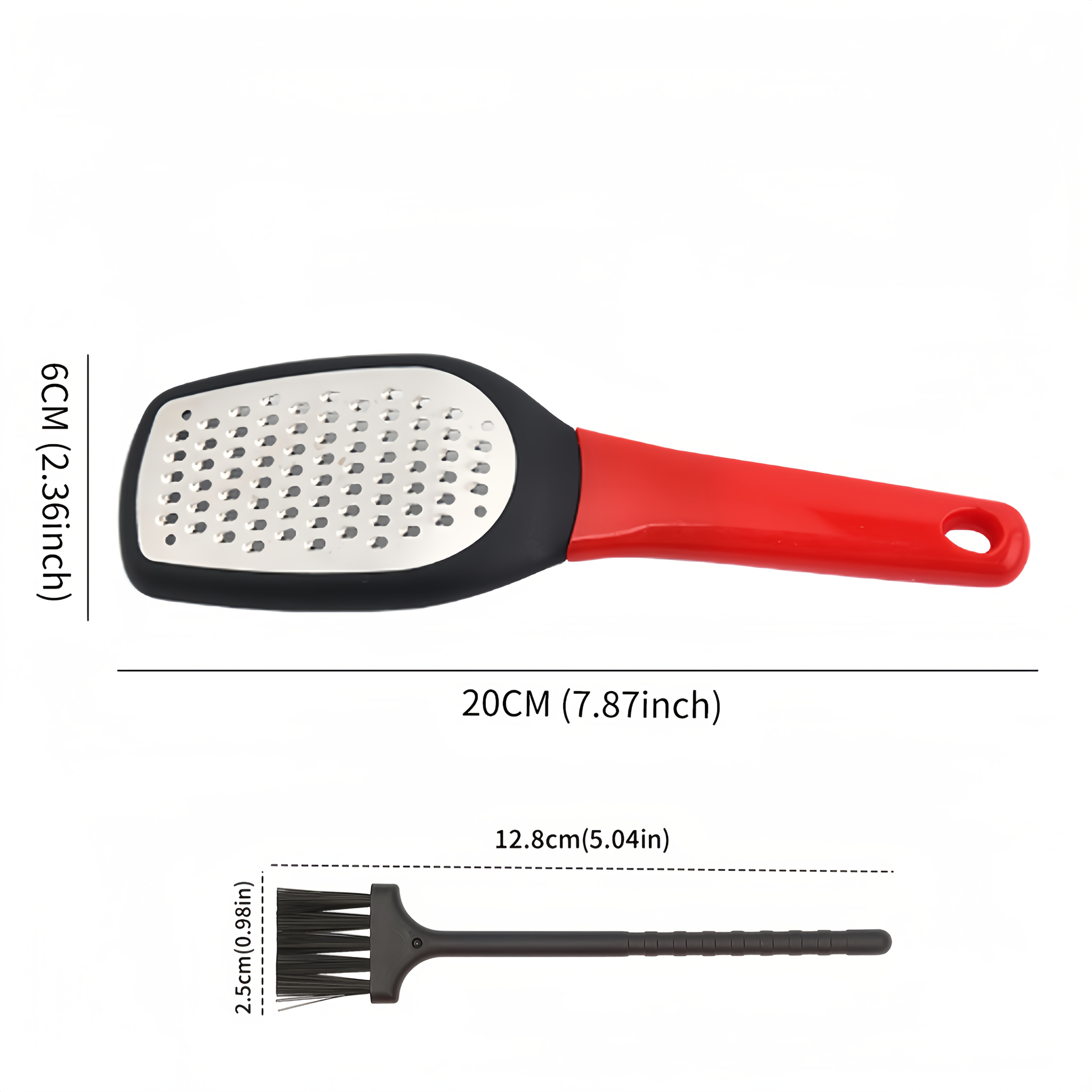 A Set Of 2 Multifunctional (grater + Cleaning Brush), Suitable For Grating Cheese, Carrots, , And Ginger, Kitchen Tools For Shredding Fruits And Vegetables