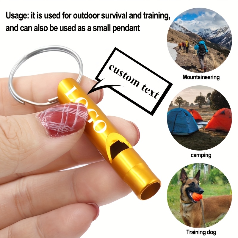 Customizable Aluminum Alloy Outdoor Survival Whistle