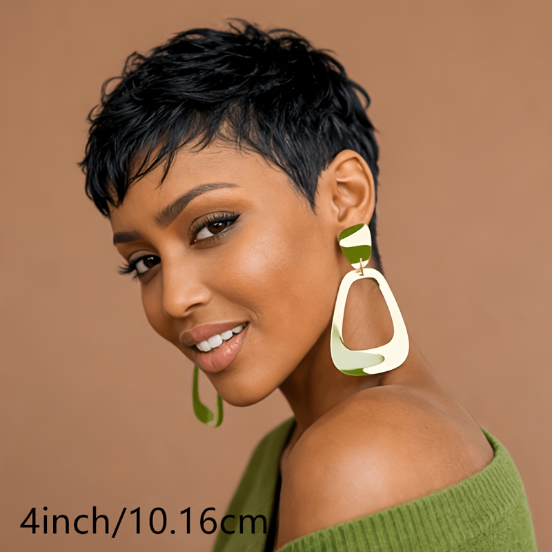 Human Hair Wig Featuring A 4-inch Glueless Cut With Straight Strands. Perfect For Daily Wear And - With 150% Density And Easy To Style
