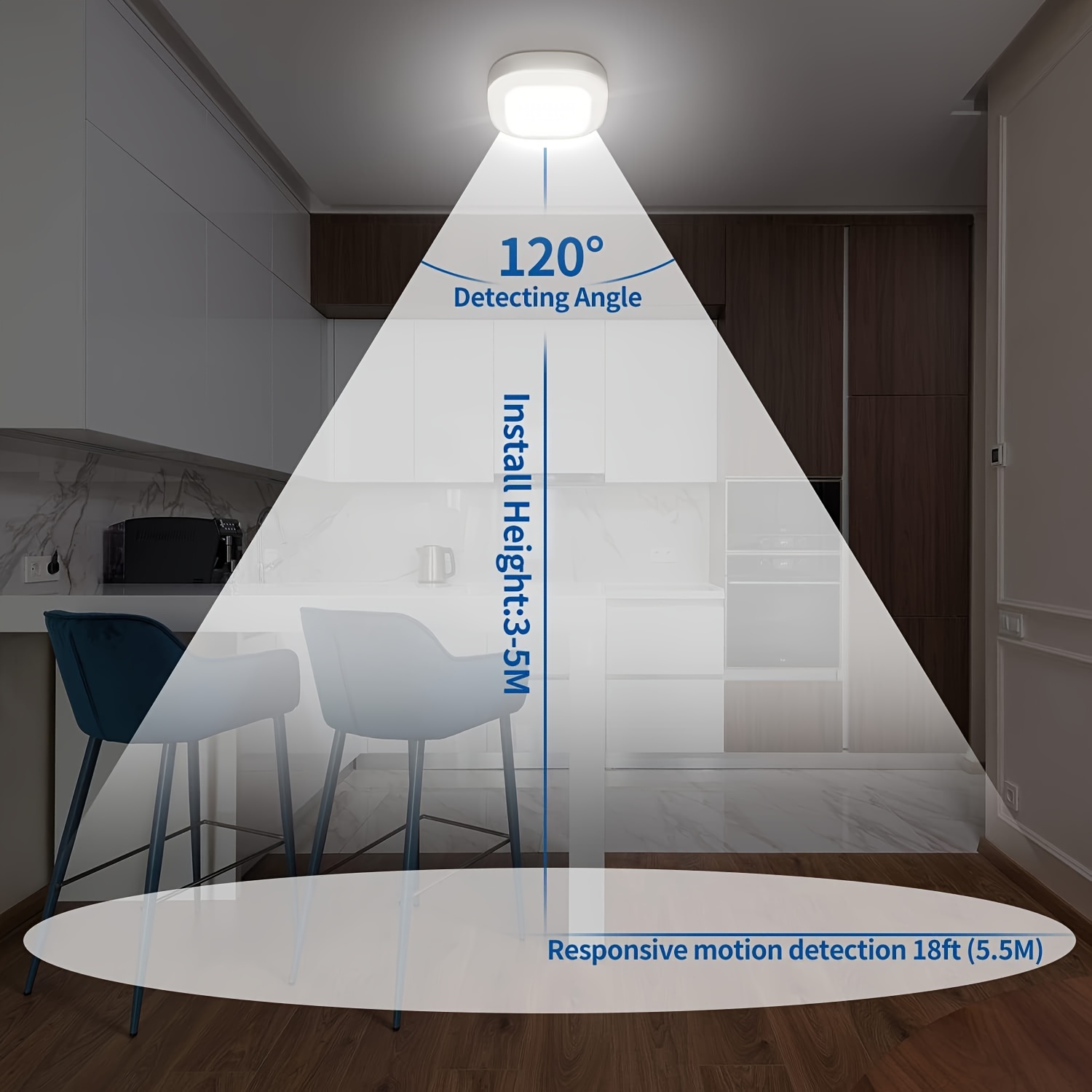 Battery operated Motion Sensor Light Indoor Wireless Motion Temu