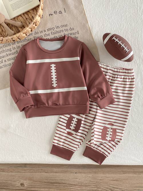 childrens outfit infant sports sweatshirt 2pcs set cute long sleeve top and striped running pants baby fall winter casual clothes for outdoor