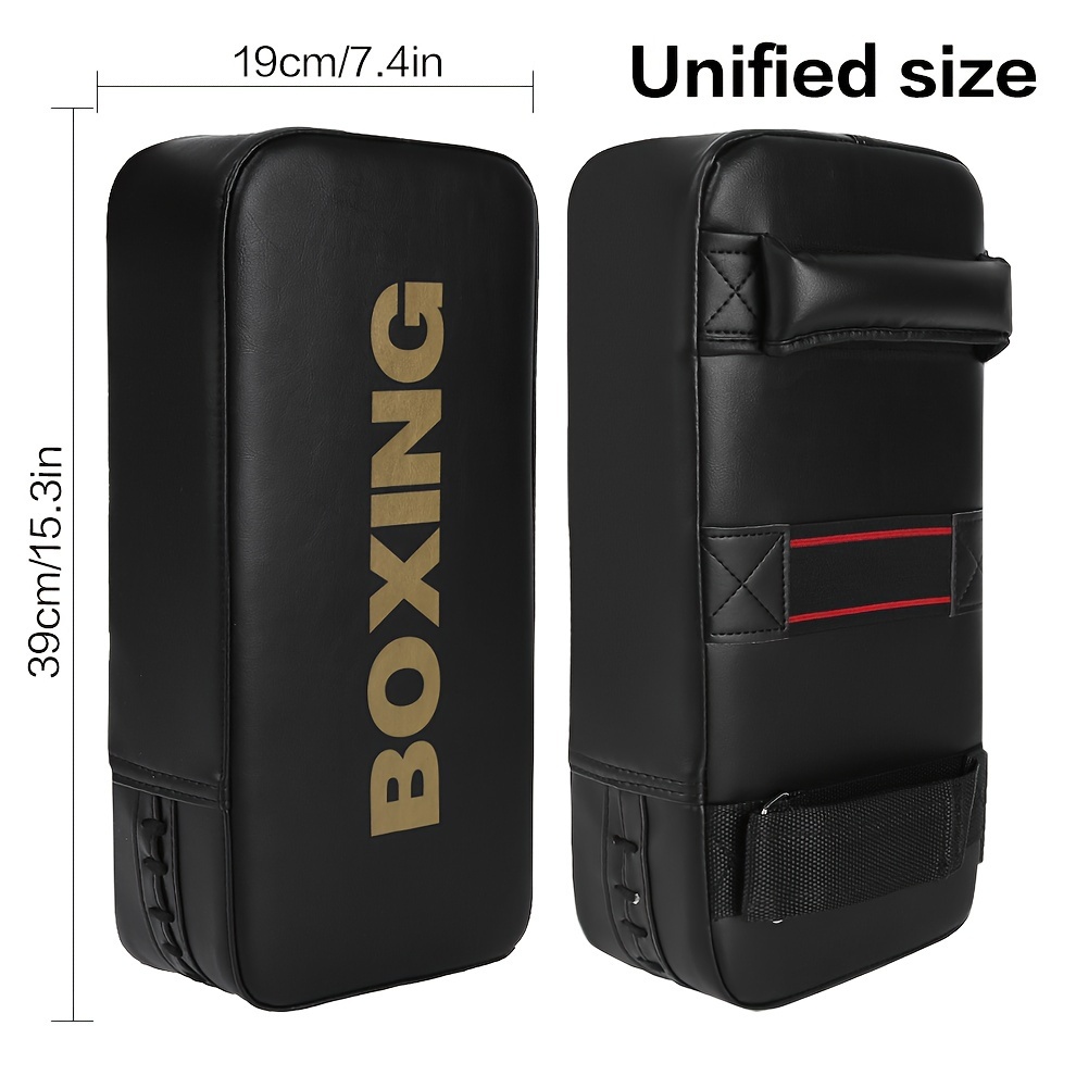 TEMU 1pc Kickboxing Muay Thai Pad, Training Equipment, Extra Thick Punching Kick Shield, Taekwondo Kicking Target, Durable Boxing Strike Pad With Reinforced Handles