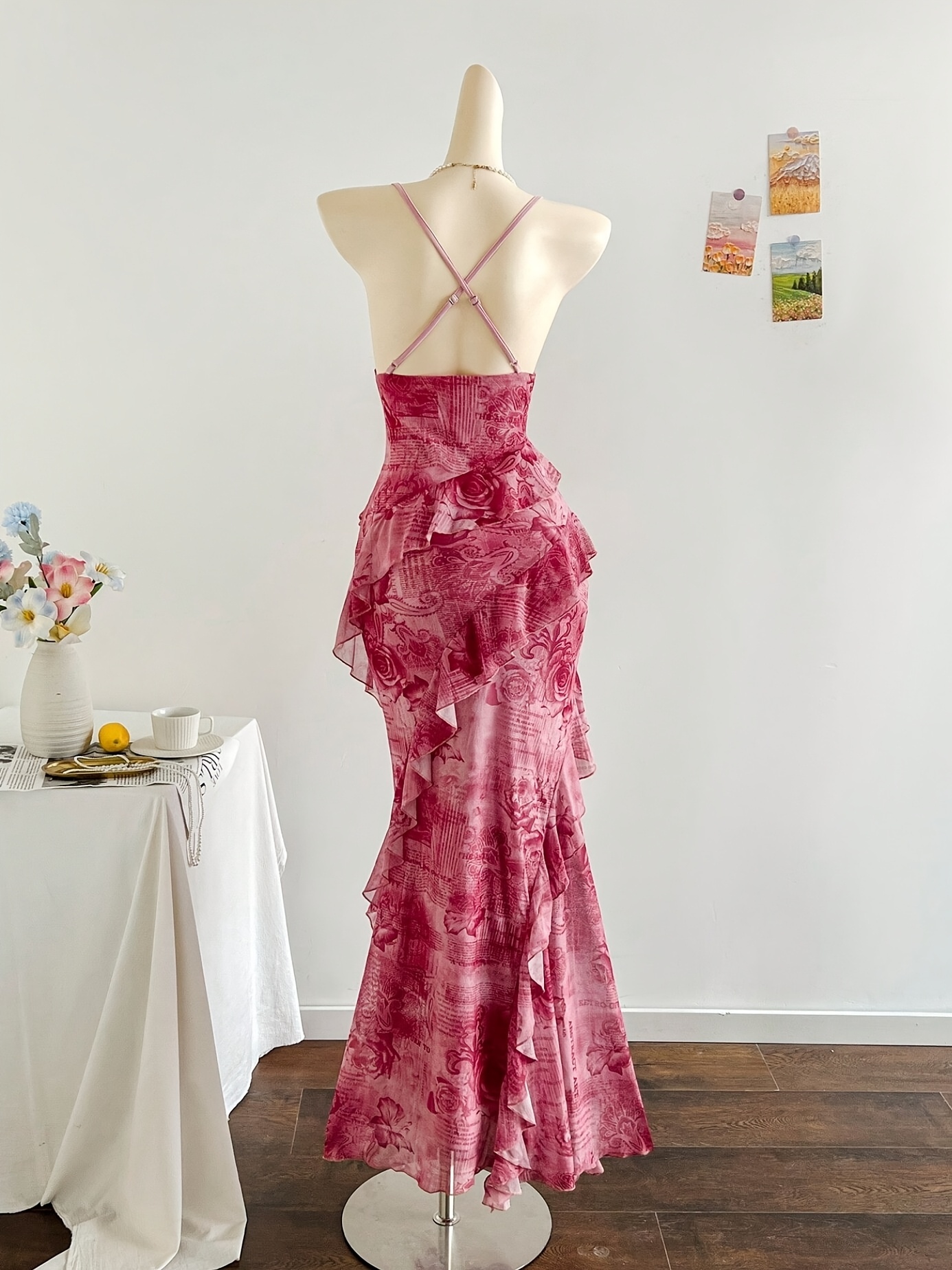 strapless open back dress Girls Dress Multicolor Layered Pleated Tulle Dance Wedding Pageant Party –  Sunny Fashion main image 0