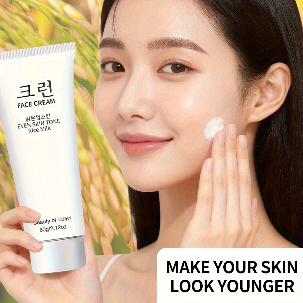 rice korean and american multi effect moisturizing firming face cream with peptides collagen retinol hyaluronic acid and vitamin c lightweight   absorbed large capacity for all light beige types korean skincare for  