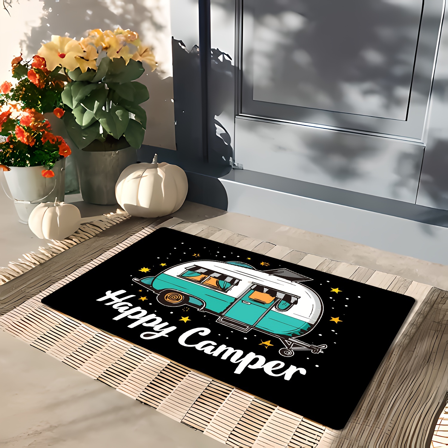 

Tapis de voiture de dessin " Campeur" : Imperméable, Lavable en machine et pour une utilisation intérieure/extérieure