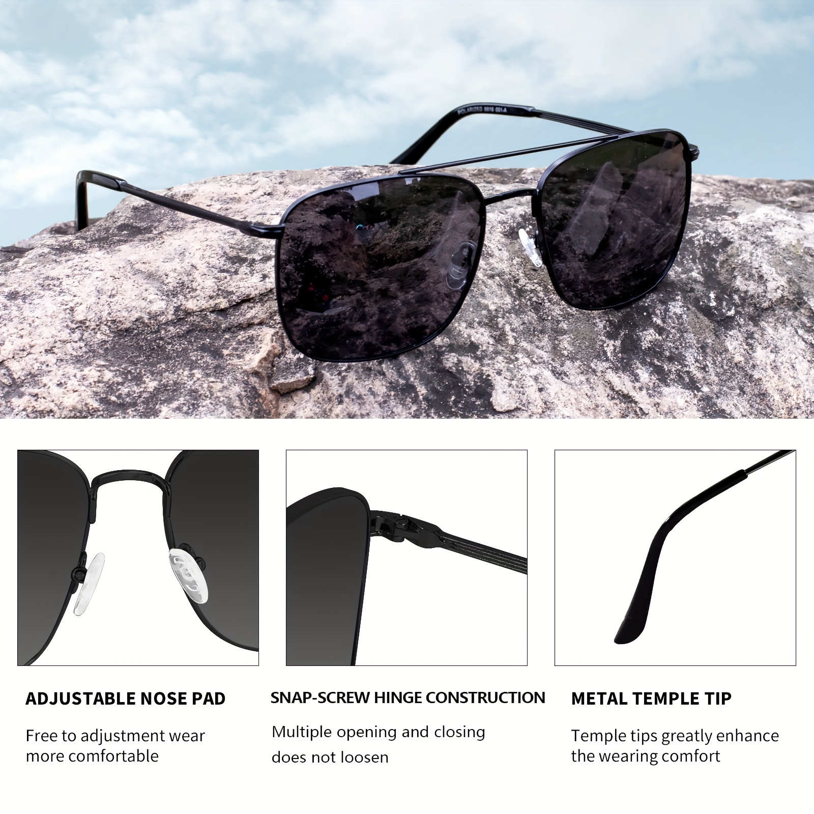 Maxjuli Xl Size Extra Large Polarized Sunglasses Cool Versatile