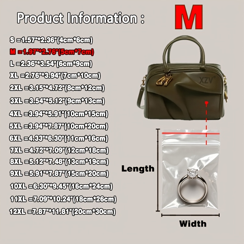 TEMU 100 Pack Sealing Bags, Multi-functional Transparent Leak-proof, Moisture-proof, And Oxidation-proof Plastic Storage Bags, Reusable Transparent