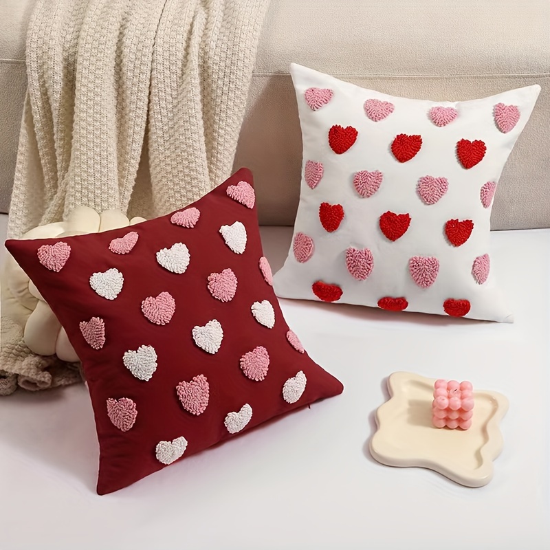 

Un Pack, Cadeau de Saint-Valentin, Cercle en Polyester, Housse de Coussin en Dimensions, Housse de Coussin pour Canapé Salon, Noyau de Coussin