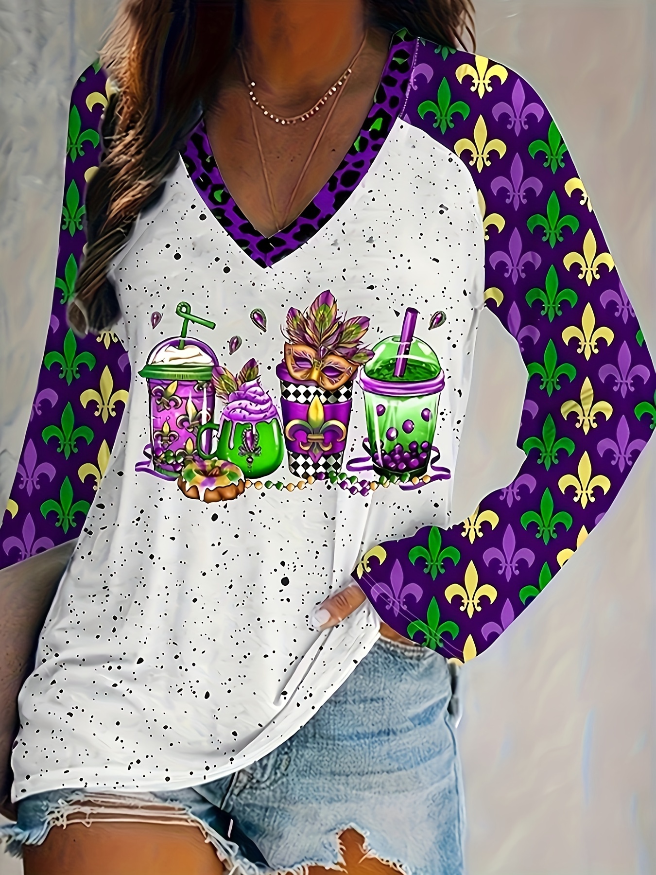  Mardi Gras Shirts Women,Mardi Gras Shirt Women Plus